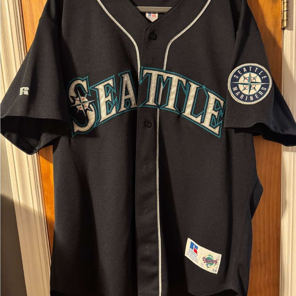 Seattle Mariners Griffey Jr. Jersey 1999 Alternate Russell Athletic 52 Black